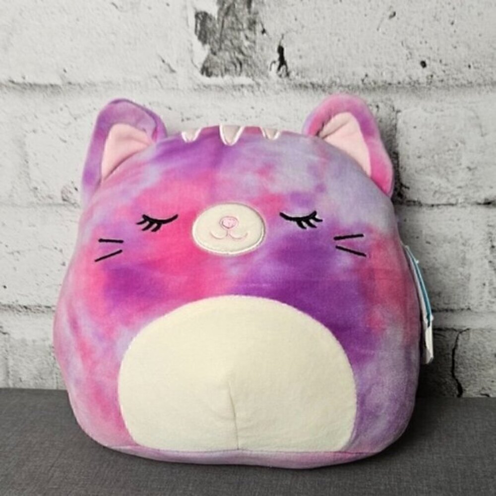 Rare Claire’s Exclusive Squishmallow Caeli the Purple Cat Unicorn Plush (8 Inch)